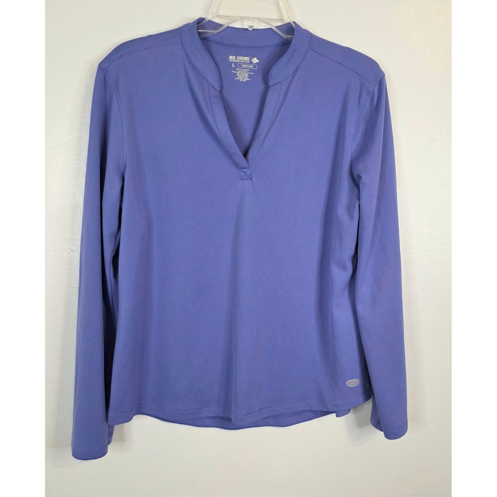 Reel Legends Freeline Womens Large Purple Long Sleeve Performance Fishing Shirt